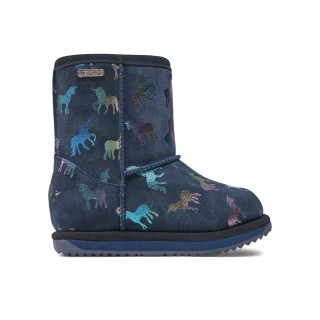EMU neperslampantys merino vilnos batukai Rainbow Unicorn Midnight