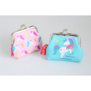 Piniginė mergaitėms Unicorn žydra 9*9 cm