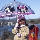Vaikiškas lietsargis Diensy Minnie permatomas 45 cm