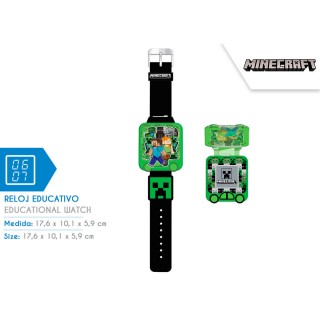Edukacinis laikrodis Minecraft su zaidimais 18*10 cm