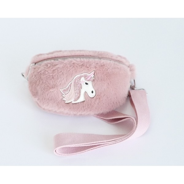 Rankinė mergaitėms Unicorn rožinė 12*20 cm