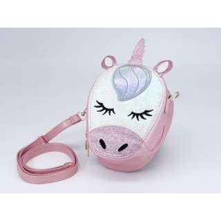 Rankinė mergaitėms Unicorn rožinė 12*20 cm