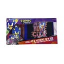 Komplektas: piniginė Ežiukas Sonic+pakabukas 22*12 cm