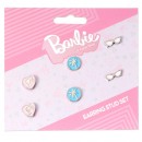 Auskarų komplektas Barbie 3 poros