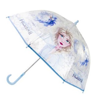 Vaikiškas lietsargis Disney Frozen II permatomas 45 cm