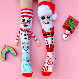 Kojinės Santa and Snowman
