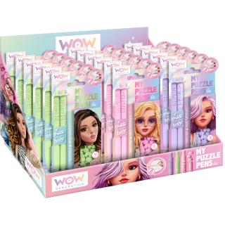 WOW puzzle rašiklių rinkinys įvairių spalvų 9*18 cm